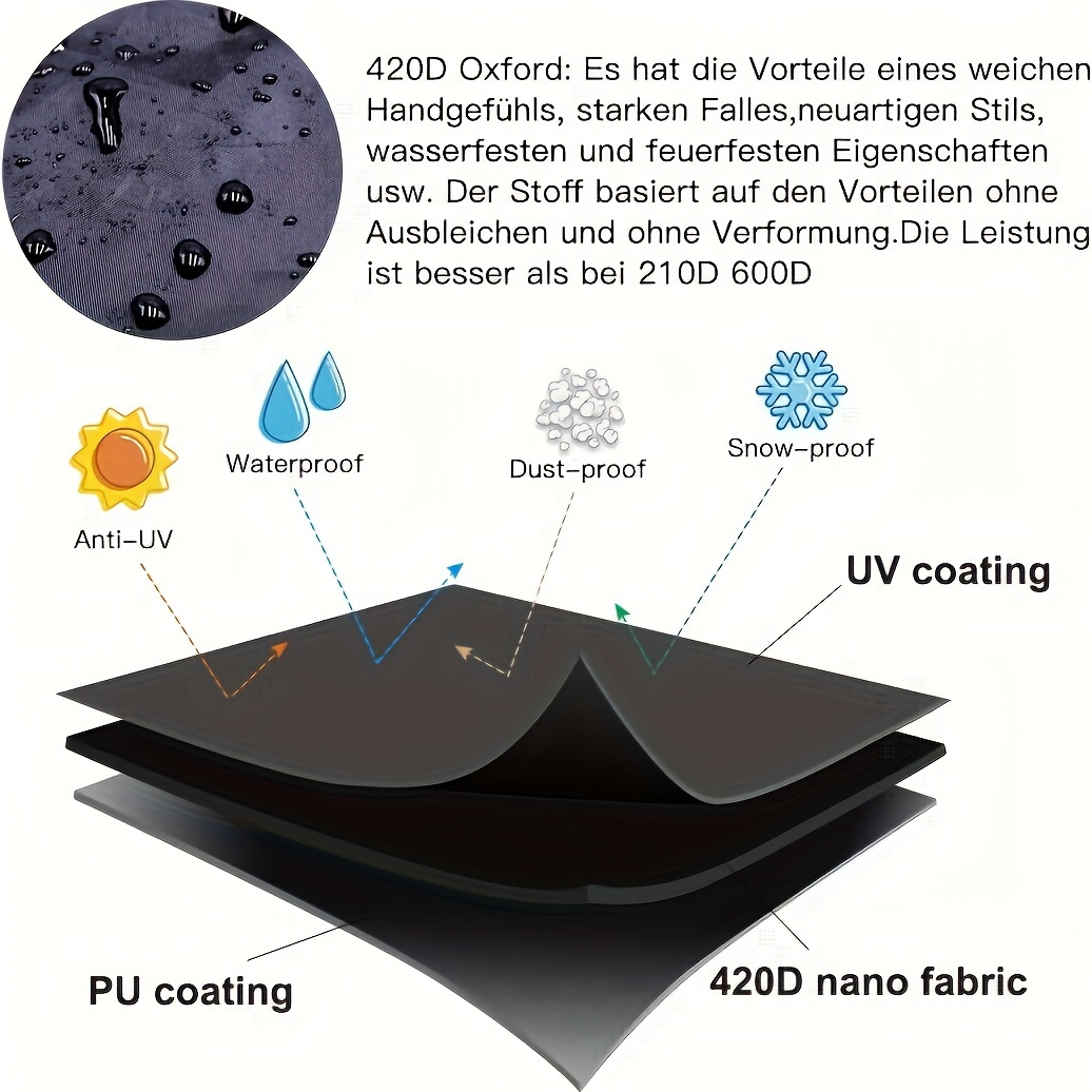 Black outdoor furniture cover, - Outdoor Furniture Covers recension och pris