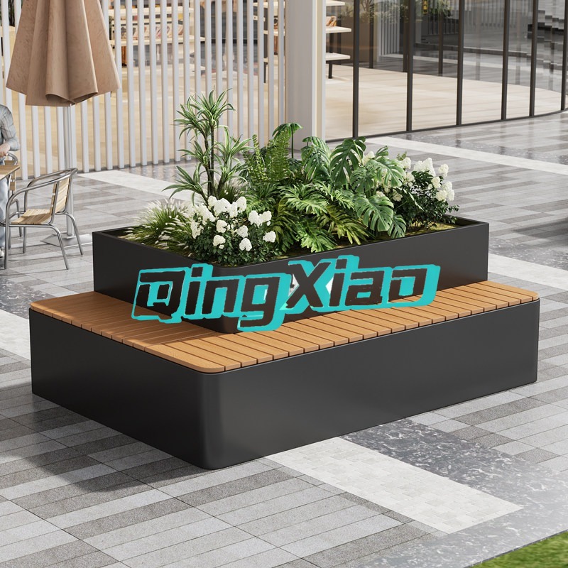 Outdoor Bench With Built In Pl - Garden Bench Metal recension och pris