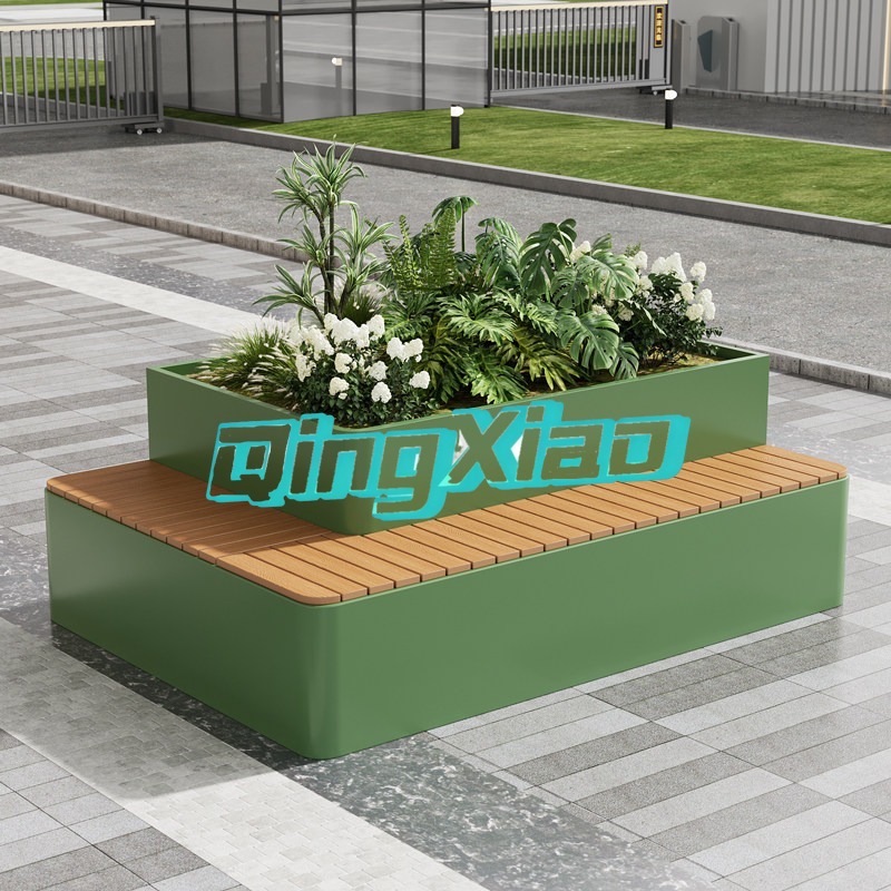 Outdoor Bench With Built In Pl - Garden Bench Metal recension och pris