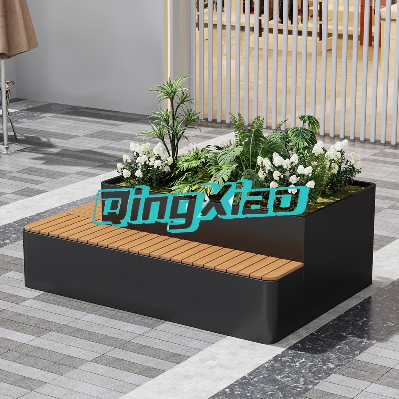 Outdoor Bench With Built In Pl - Garden Bench Metal recension och pris