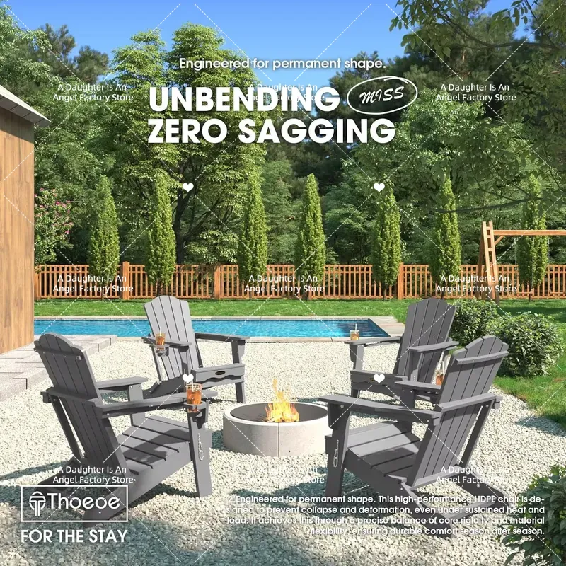 Set of 2 Folding Adirondack Ch - Adirondack Chair Wood recension och pris