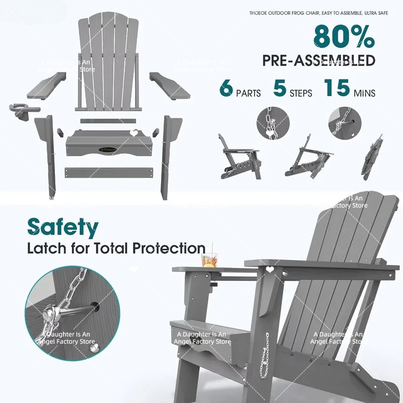 Set of 2 Folding Adirondack Ch - Adirondack Chair Wood recension och pris